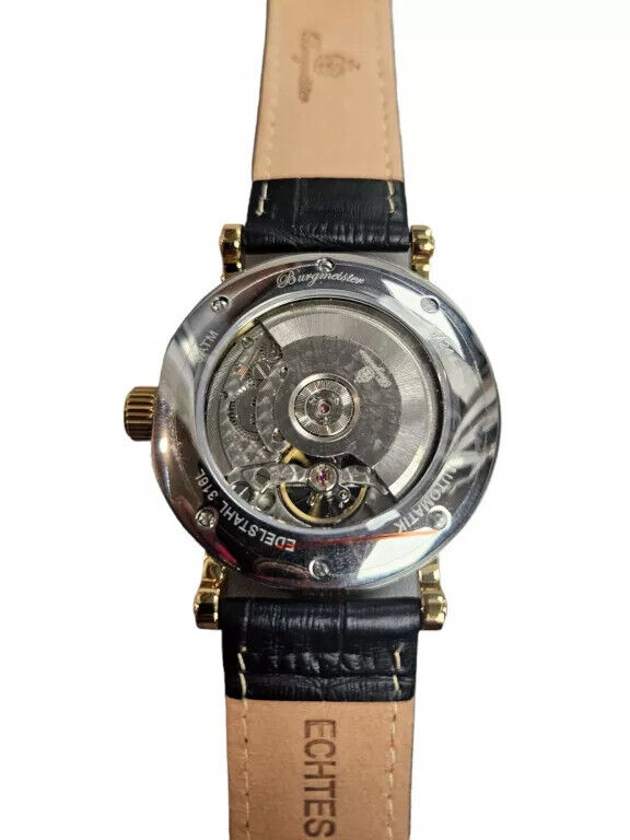 Burgmeister Herrenuhr Automatik BM 244-222 Neu Original verpackt, Elegant, Leder