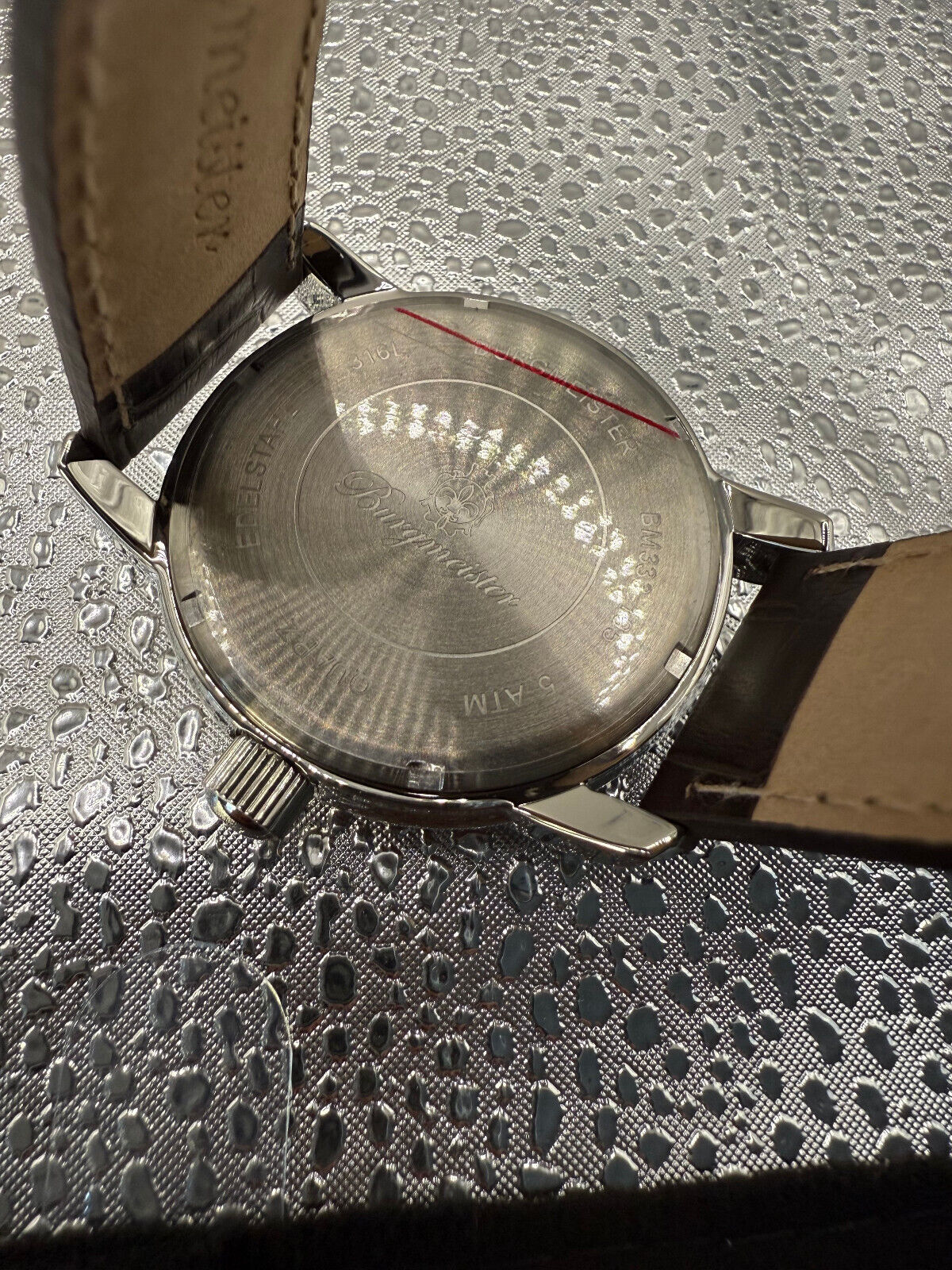 Burgmeister Herren Analog Quarz Uhr mit Leder Armband BM333-195 NEU! UVP 249€
