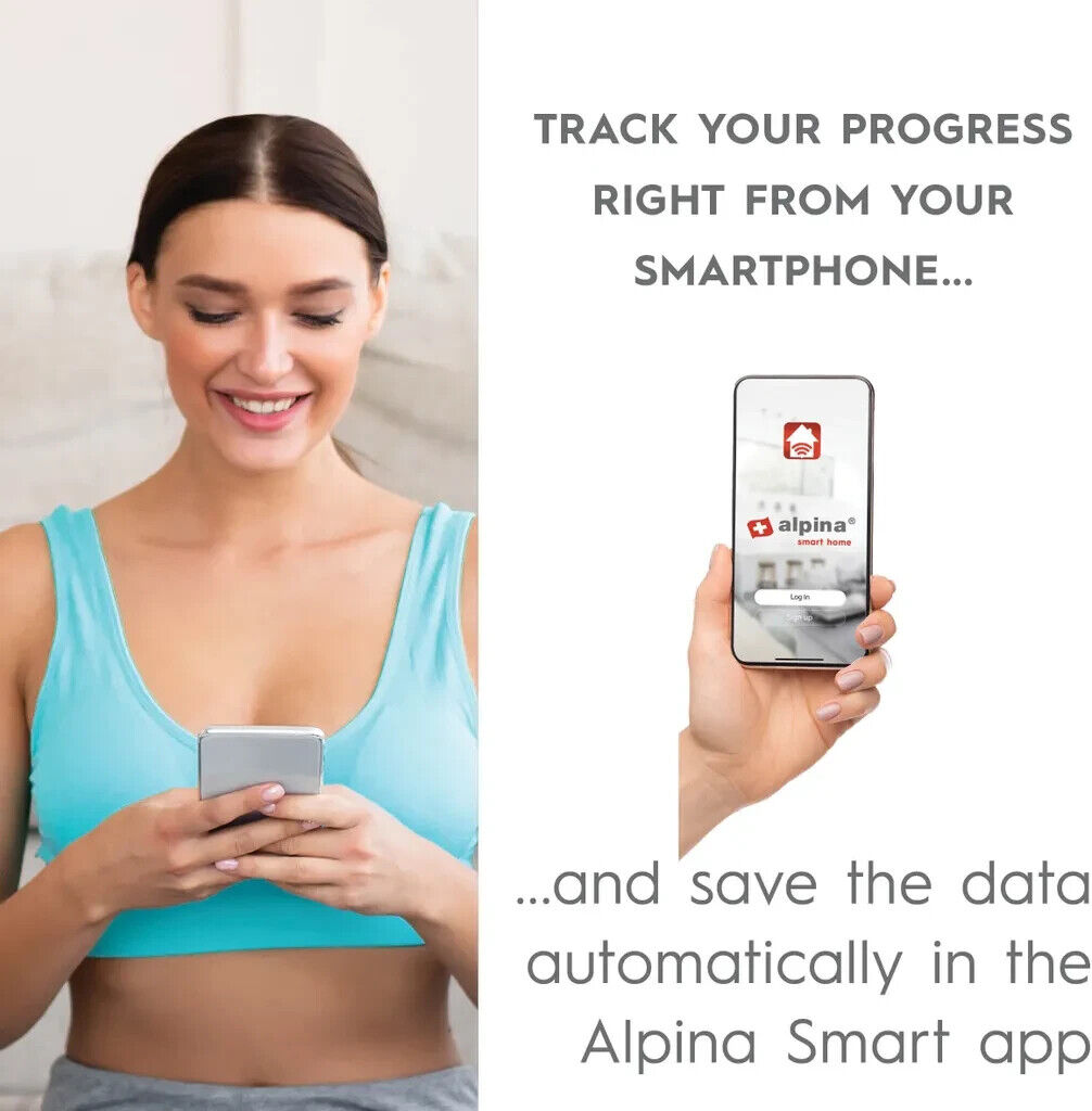 Alpina Smart Home - Intelligente Personenwaage - mit Körperanalyse - inklusive G