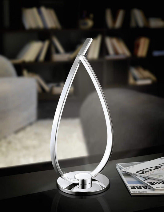 Eglo LED Tischleuchte Roncade chrom 33,5 x 19,5 cm warmweiß  Tischleuchte