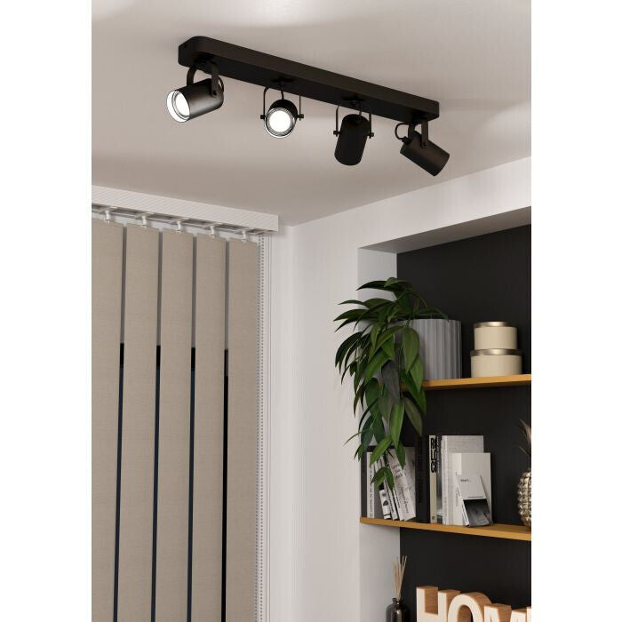 LED Deckenleuchte SOREGO, vier Leuchten, Sparsam, aus Metall, Modern Disign