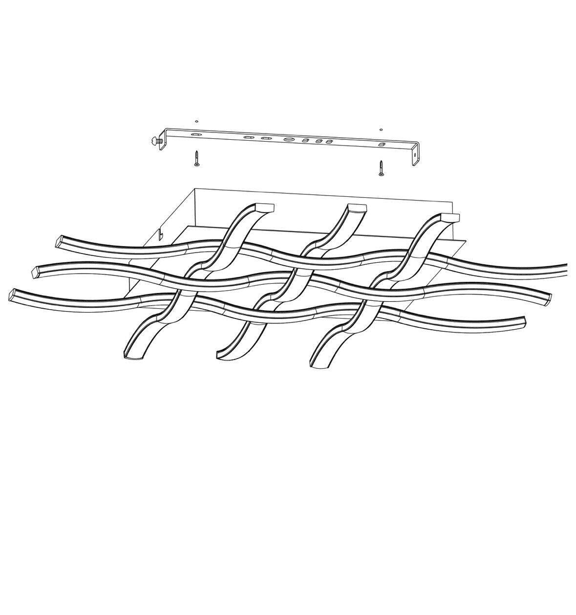 Eglo 95569 LED Deckenleuchte LASANA 6-flammig silber chrom EEK:E (Spektrum A-G)