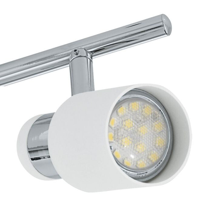 EGLO DAVIDA-SD LED Deckenstrahler chrom, weiss 4x GU10 78x7cm Stepdimmer