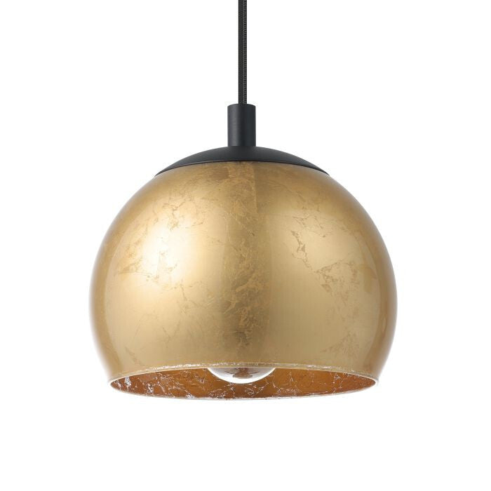 Eglo 98525 ALBARACCIN E27 3-fach Hängeleuchte 780x190mm Schwarz Goldfarben, NEU