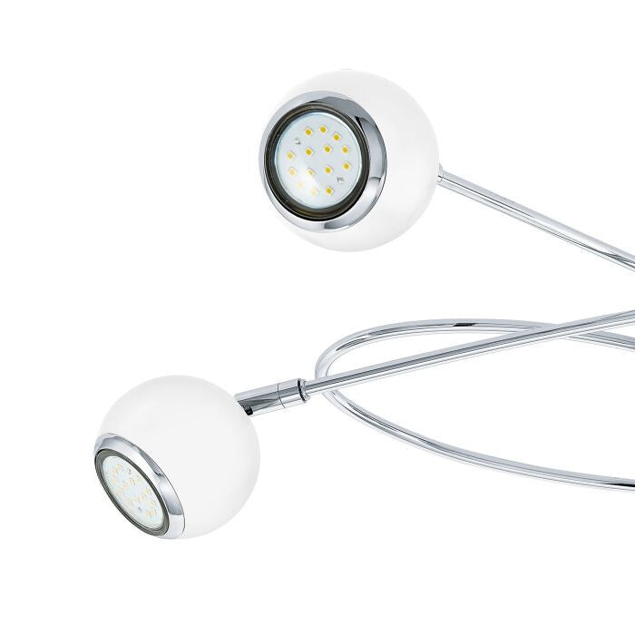 LED Deckenlampe EGLO Locanda, 5 flammige Deckenleuchte, Deckenstrahler aus Metal