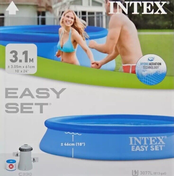INTEX Easy Quick Up Pool Aufstellpool Gartenpool 305 x 61 Set mit Filterpumpe