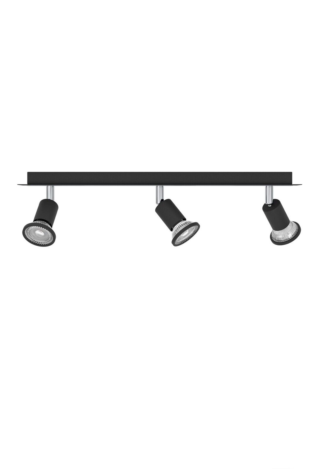 EGLO SARRIA Wand & Deckenspot Balken, 3-flg., GU10, schwarz, chrom
