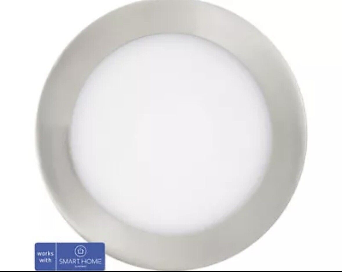 LED Smart Light Einbauspot dimmbar IP44 10,8 W 1250 lm CCT Ø 16,6/15,5 cm nickel