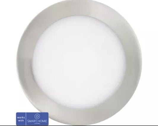LED Smart Light Einbauspot dimmbar IP44 10,8 W 1250 lm CCT Ø 16,6/15,5 cm nickel