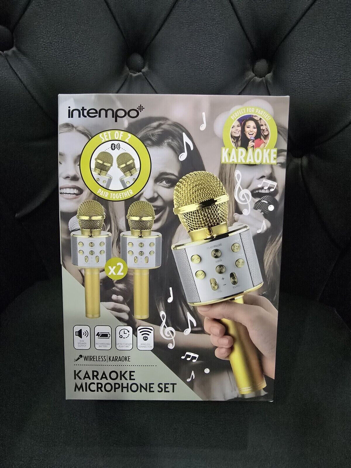 Intempo Karaoke Set Microphone Set 2 Microphone im Set, 2 Mikrofone im Set TOP
