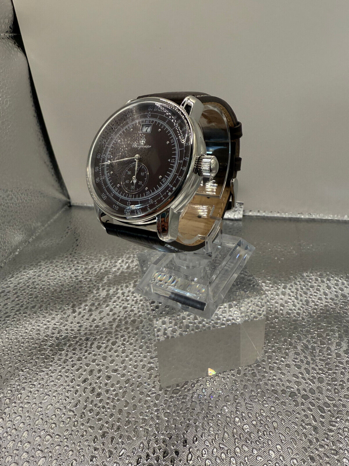Burgmeister Herren Analog Quarz Uhr mit Leder Armband BM333-195 NEU! UVP 249€