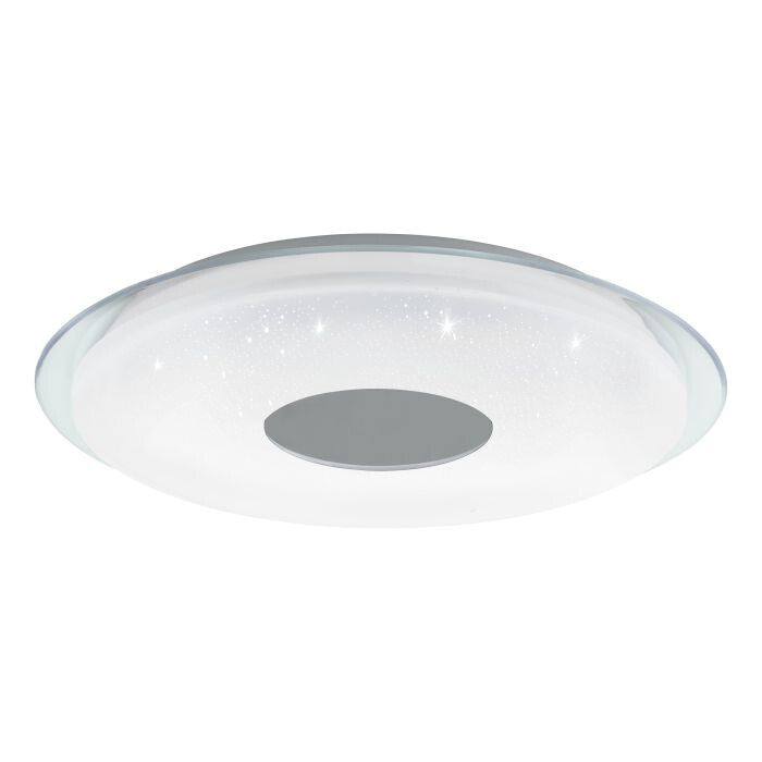 Eglo 900083 LANCIANO-Z LED 4-fach Deckenleuchte 4x4,8W Ø450mm Weiss Chrom steuer