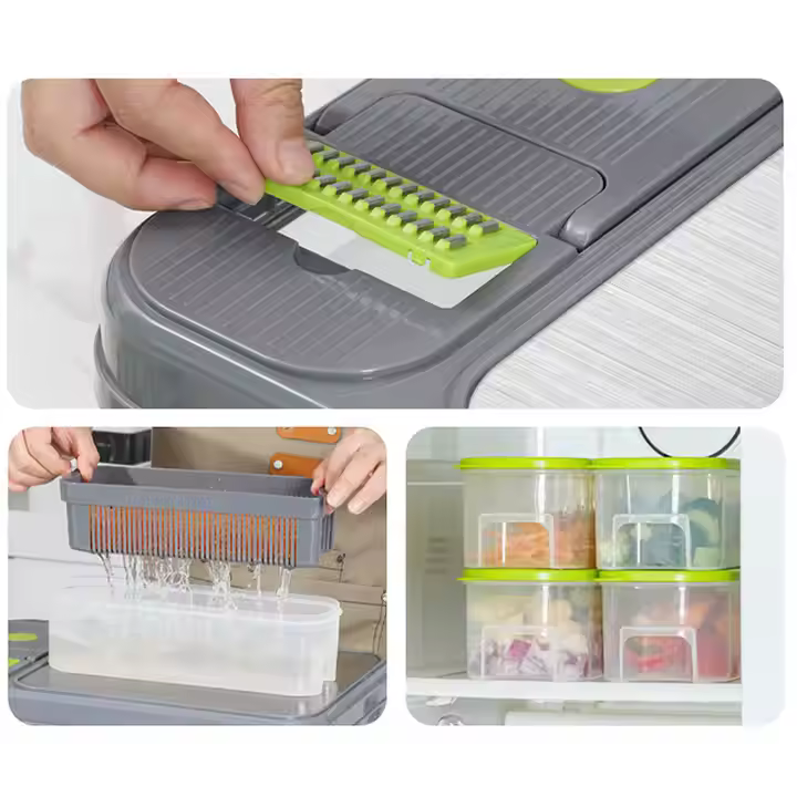 Cutter Board & Slicer Multifunktions Zerkleinerer 28 Teilig, Küchenhelfer NEU