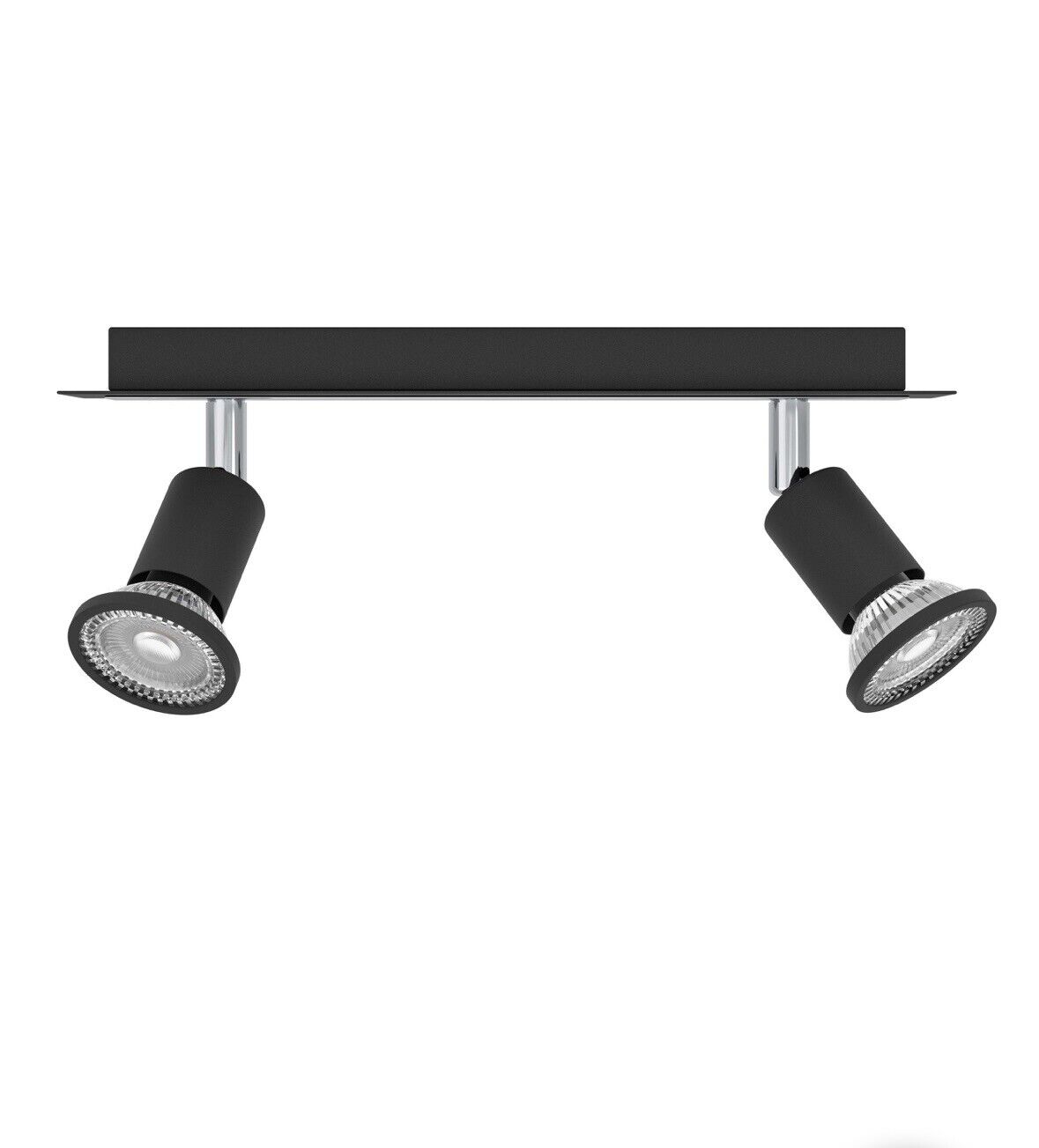 LED Deckenspot 5W 400 lm 3000 K 38° L 30 cm schwarz/chrom