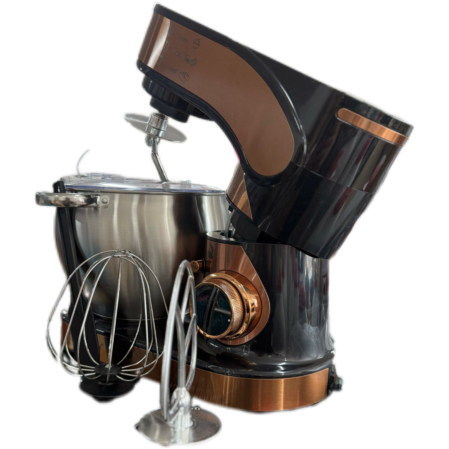 EISENBACH 10L Küchenmaschine 2500W 12 Stufen Profi Standmixer Schwarz