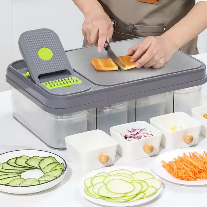 Cutter Board & Slicer Multifunktions Zerkleinerer 28 Teilig, Küchenhelfer NEU