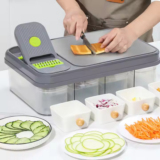 Cutter Board & Slicer Multifunktions Zerkleinerer 28 Teilig, Küchenhelfer NEU