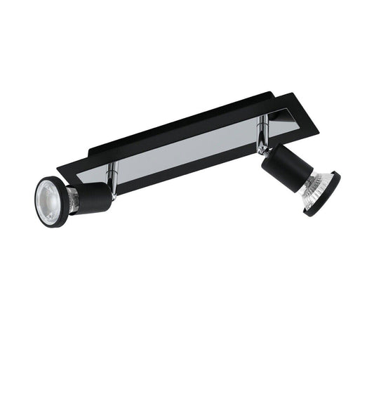 LED Deckenspot 5W 400 lm 3000 K 38° L 30 cm schwarz/chrom