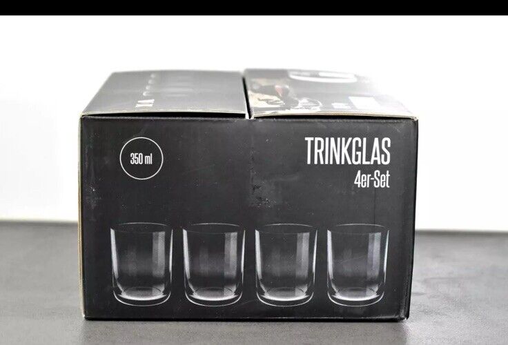 Trinkgläser Das Perfekte Dinner VOX im 8er-SET Anthrazit 350 ml Wasserglas Glas