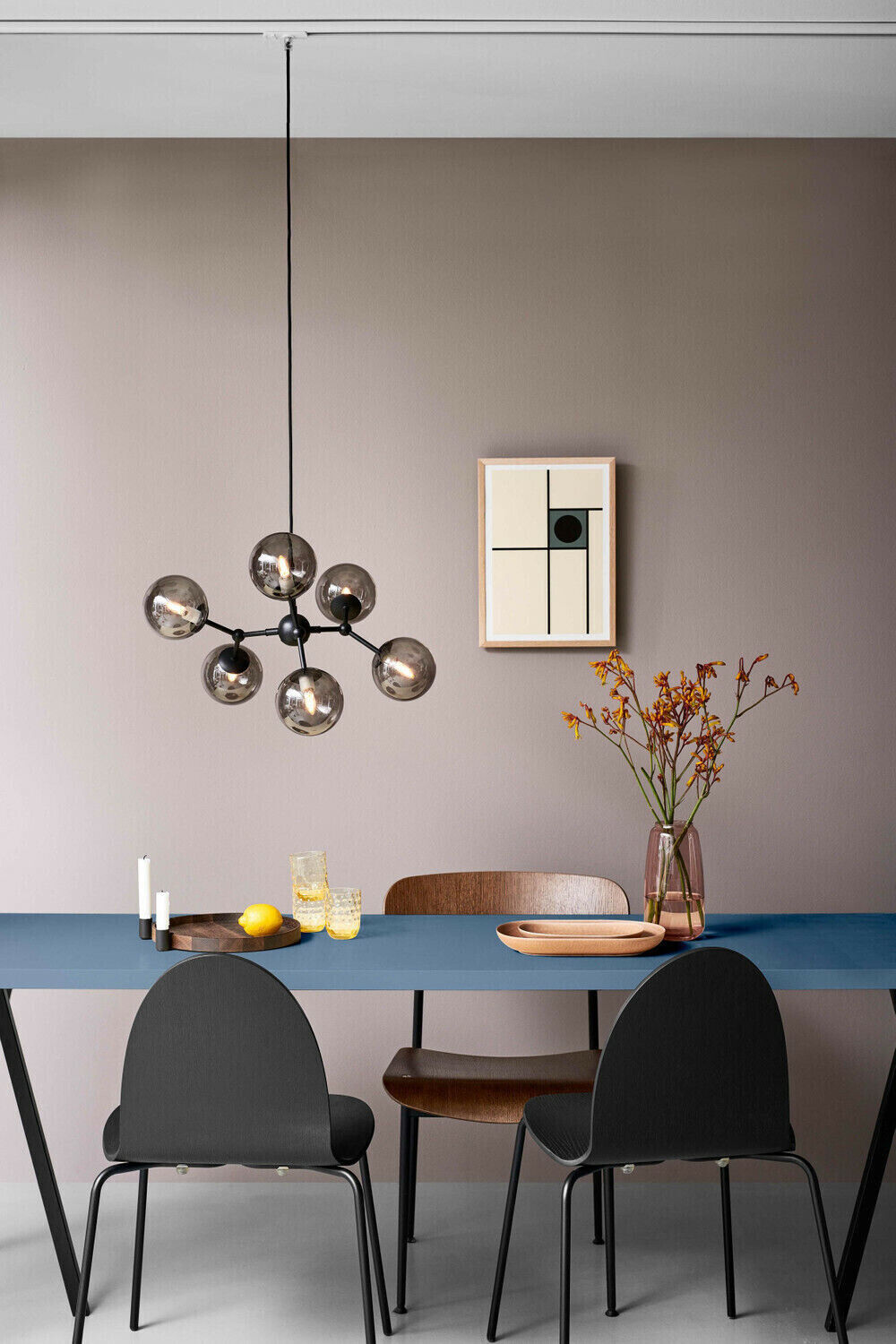 MEGA DEAL! Kronleuchter Atom Glas in Schwarz Lampe, Design Leuchte UVP 490€, NEU
