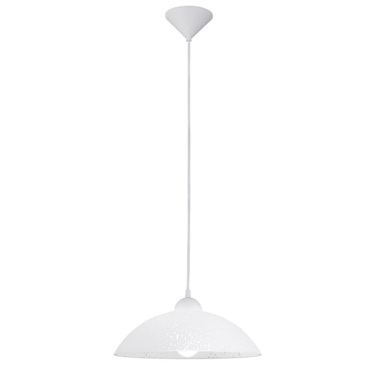 EGLO VETRO 82783 Hängeleuchte 350mm Weiß Schirm E27 Modern Lampe, Kronleuchte,