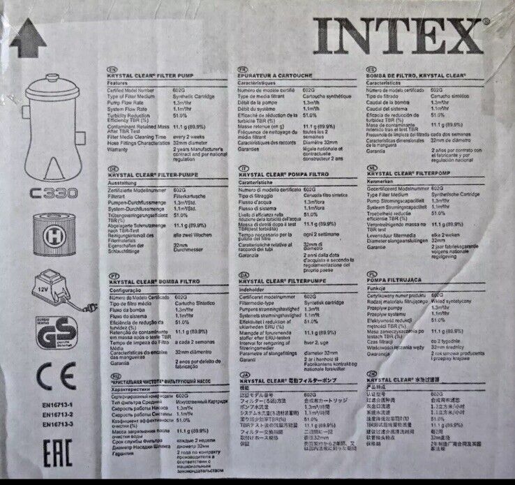 INTEX Easy Quick Up Pool Aufstellpool Gartenpool 305 x 61 Set mit Filterpumpe