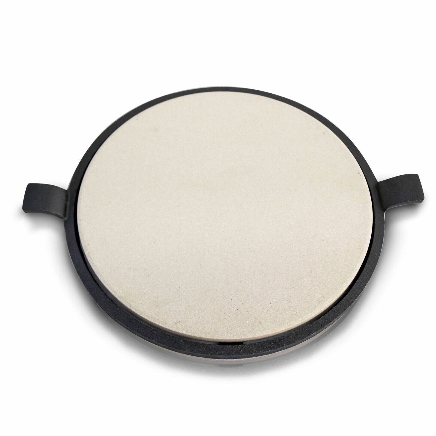 ACTIVA Rosteinsatz-Set 7-tlg Gusseisen Grillplatte Wok Pfanne Pizzastein Ø30cm