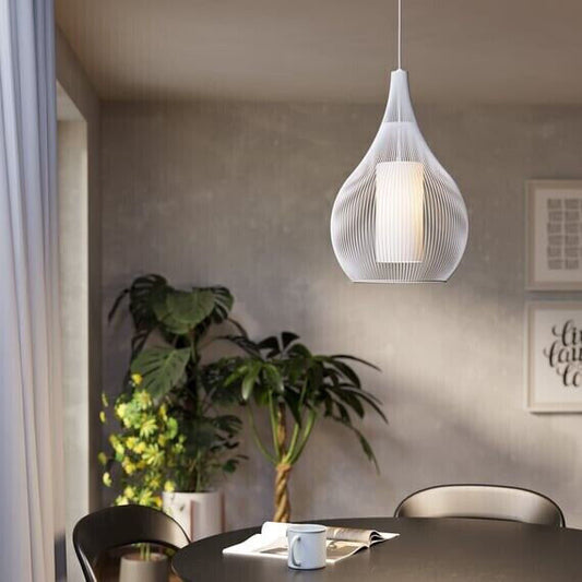 EGLO Pendel Hänge Leuchte Lampe RAZONI Stahl Glas weiß 19x130 cm, NEU, Design