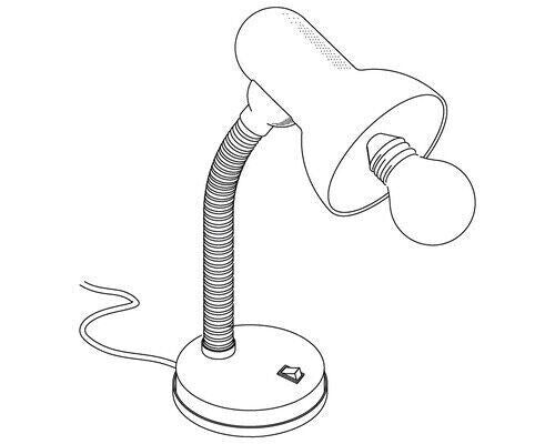Eglo Tischleuchte Basic weiß 30 cm E27  Tischleuchte, NEU, Lampe, Sparen,
