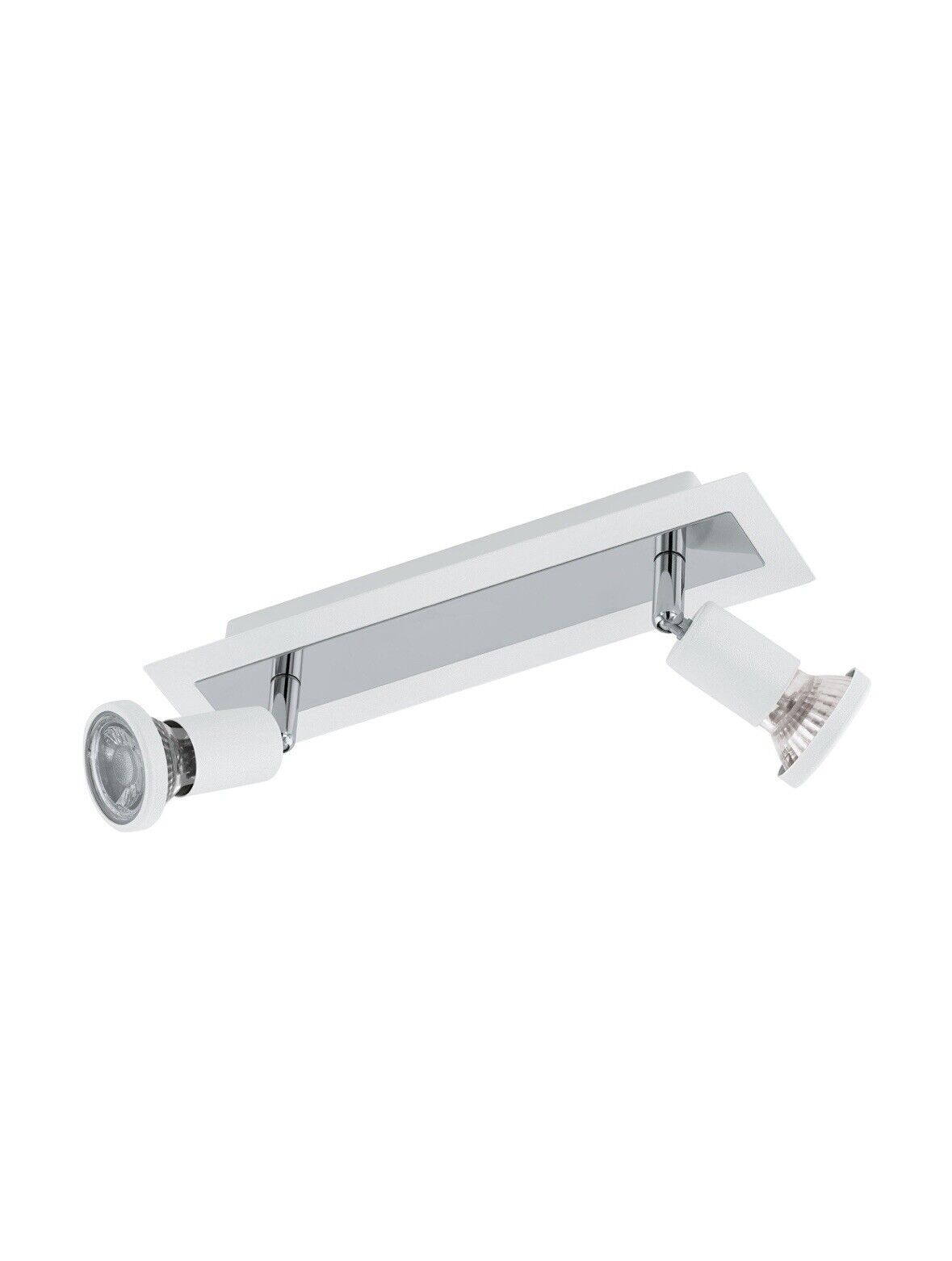 EGLO SARRIA Wand & Deckenspot Balken, 2-flg., GU10, weiss, chrom