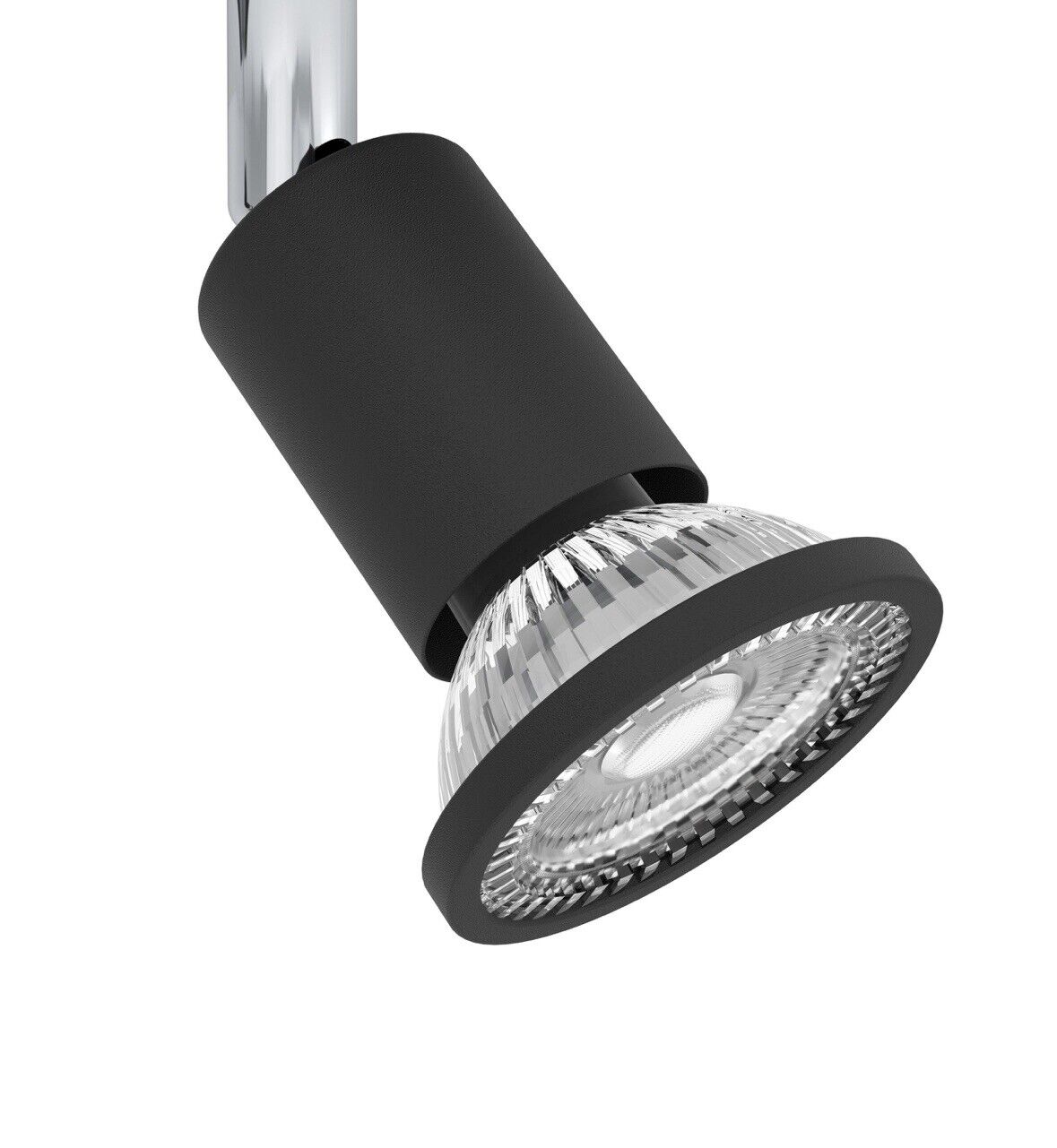 EGLO SARRIA Wand & Deckenspot, Quadrat, 4-flg., GU10, schwarz, chrom