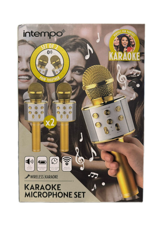 Intempo Karaoke Set Microphone Set 2 Microphone im Set, 2 Mikrofone im Set TOP