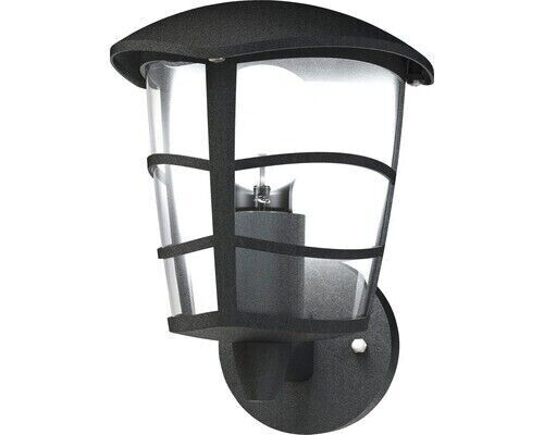 Außenwandleuchte 1-flammig H 22,5 cm schwarz, Lampe, Eingans - Lampe - Leuchte