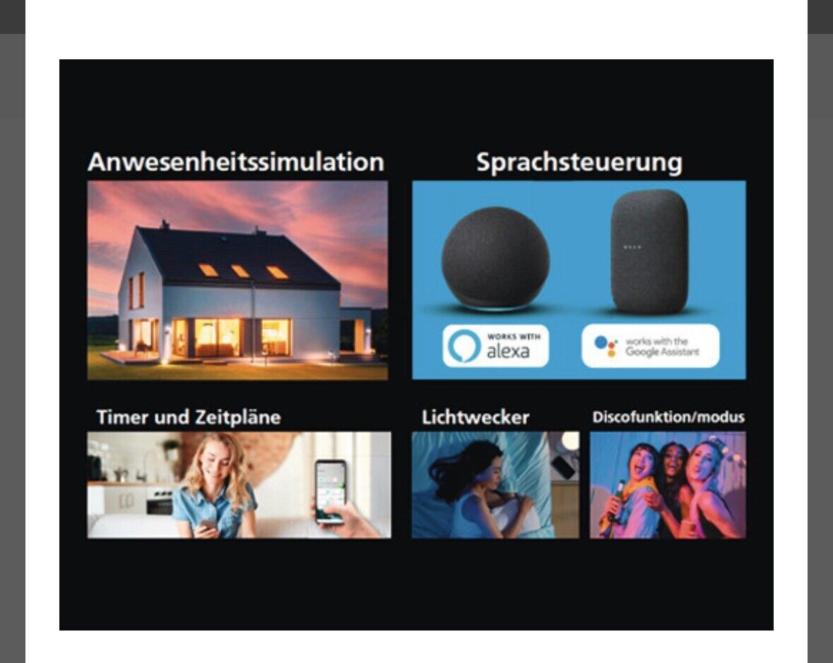 LED Smart Light Deckenleuchte 35W 3500 lm CCT + RGB Ø 57 cm weiß - Kompatibel mi