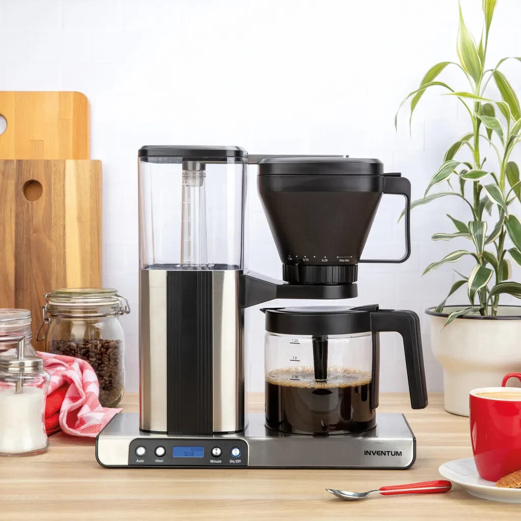 Inventum KZ813D - Kaffeemaschine bis zu 10 Tassen LCD Display Schwarz/Edelstahl