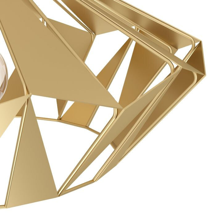 Eglo Deckenleuchte Carlton gold Ø 47 cm E27  Deckenlampen & Kronleuchter, NEU