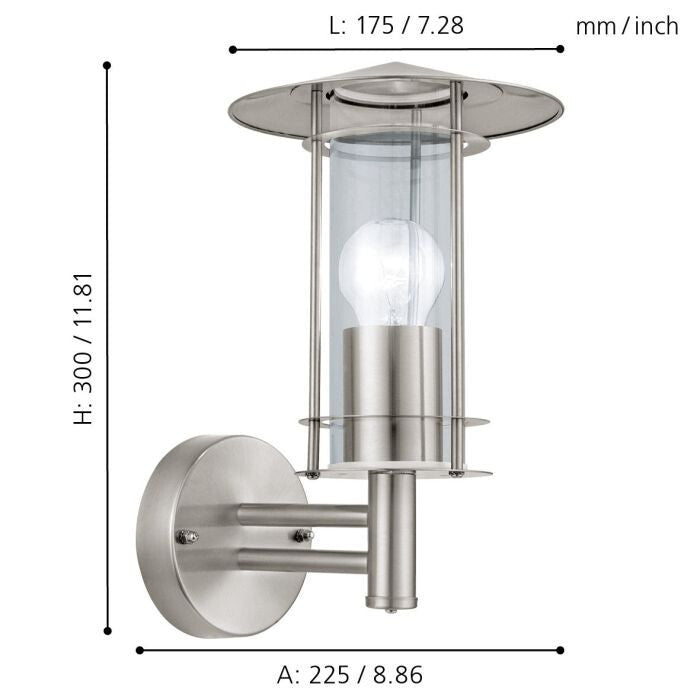EGLO LEUCHTEN Wandleuchte 30184, Lampe, Leuchte, Außenlampe, Außenleuchte, NEU