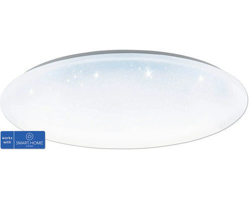 LED Smart Light Deckenleuchte 11,2W 4960 lm CCT Ø 53 cm weiß mit Kristalleffekt
