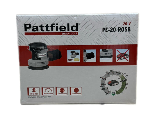 Pattfield Akku-Rotationsschleifer und Polierer Schleifen Holz Kunstoff Metall