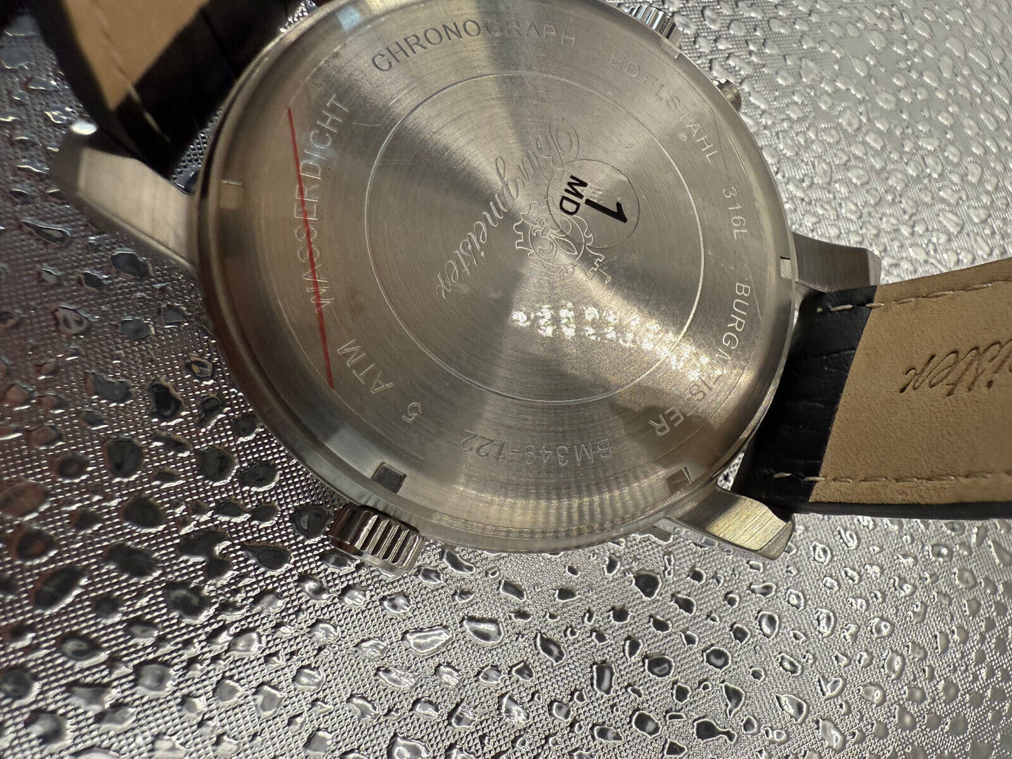 BURGMEISTER UHR BM 349-122 Herrenarmband-Uhr - NEU - Quarz - UVP 199,90€-Echtle