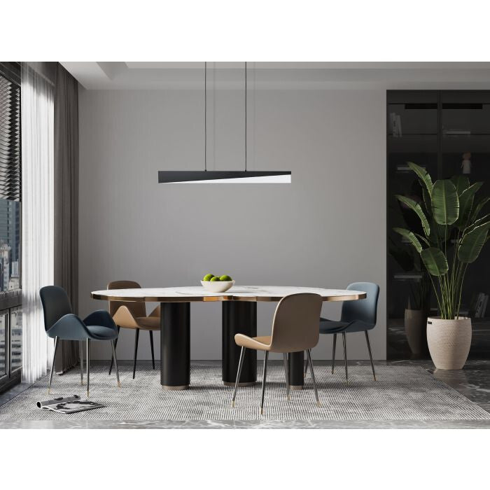 Eglo 99562 ISIDRO LED Hängeleuchte 27W 795x60mm Schwarz Satiniert warmweiss dimm