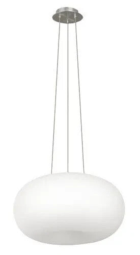 Hänge Lampe Optica E27 EGLO Decken Licht 230V Stahl Rund Lampe Modern Weiß, NEU