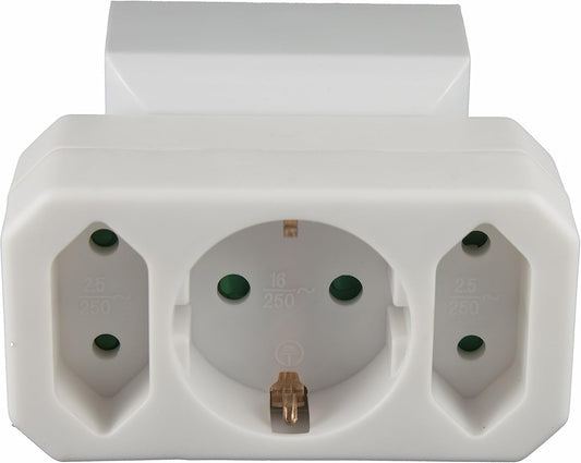 500 Stück – B2B-Angebot: Multistecker Adapter Schutzkontakt für Wiederverkäufer & Handel