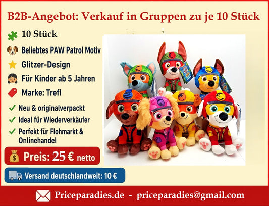 B2B-Angebot PAW Jungle Pups Basic Plüsch Fix10  im 10er-Set erhältlich – ideal für Wiederverkäufer und den Handel.