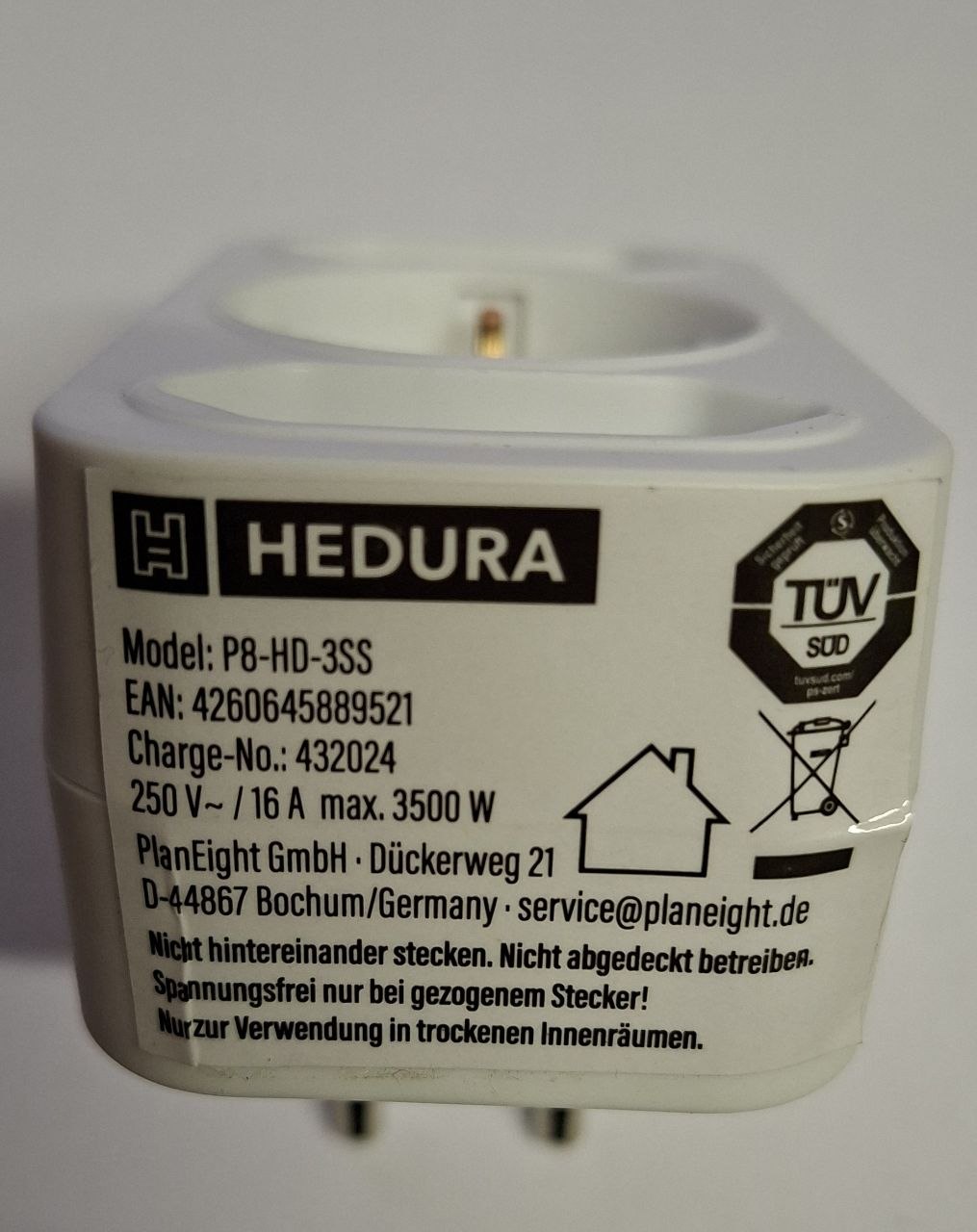 500 Stück – B2B-Angebot: Multistecker Adapter Schutzkontakt für Wiederverkäufer & Handel
